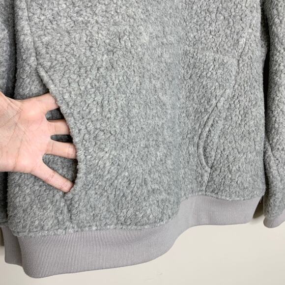NEW Madewell Polartec Fleece Crewneck Sweatshirt (Sz M) Gray - Picture 5 of 9
